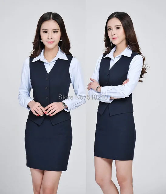 online shop formal elegant dark blue spring summer business work