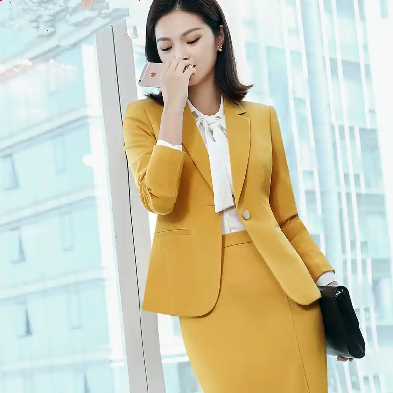 roupa social feminina saia e blazer