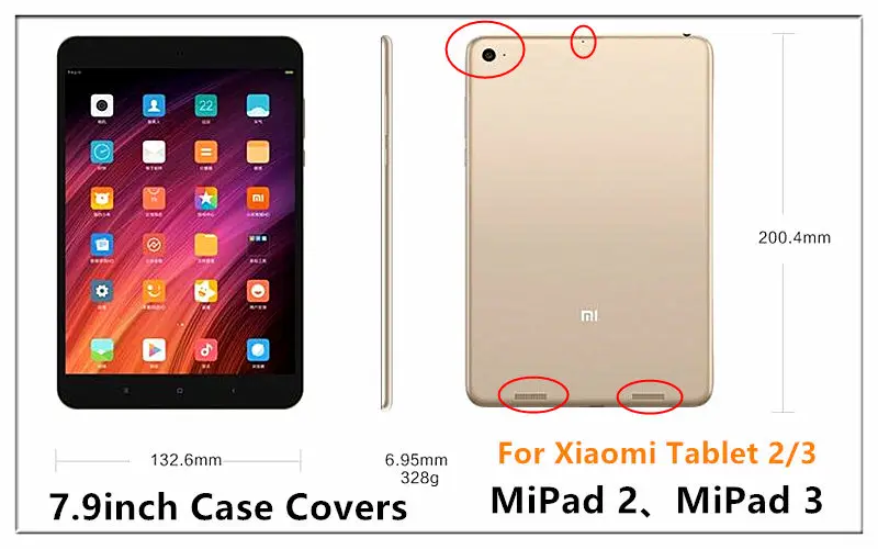 Чехол для Xiaomi mi Pad 2 mi pad2 защитный чехол из искусственной кожи для mi pad3 mi pad 2 3 mi pad 2/3 планшетный ПК Защитный чехол 7,9"