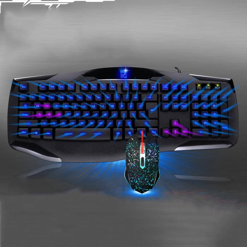 

Wired Optical Gaming Keyboard Mouse Suit Set with Waterproof Backlight Keyboard Mouse Combos for Pc Computer Gaming Gamer