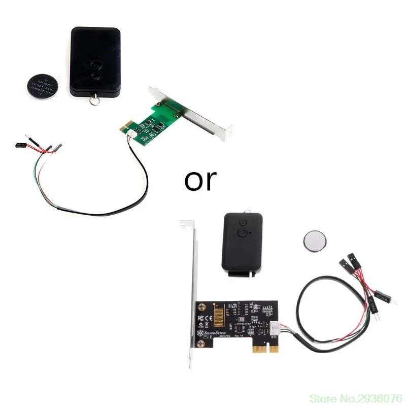 

Mini PCI-e Desktop PC Remote Controller 20m Wireless Restart Switch Turn On/OFF