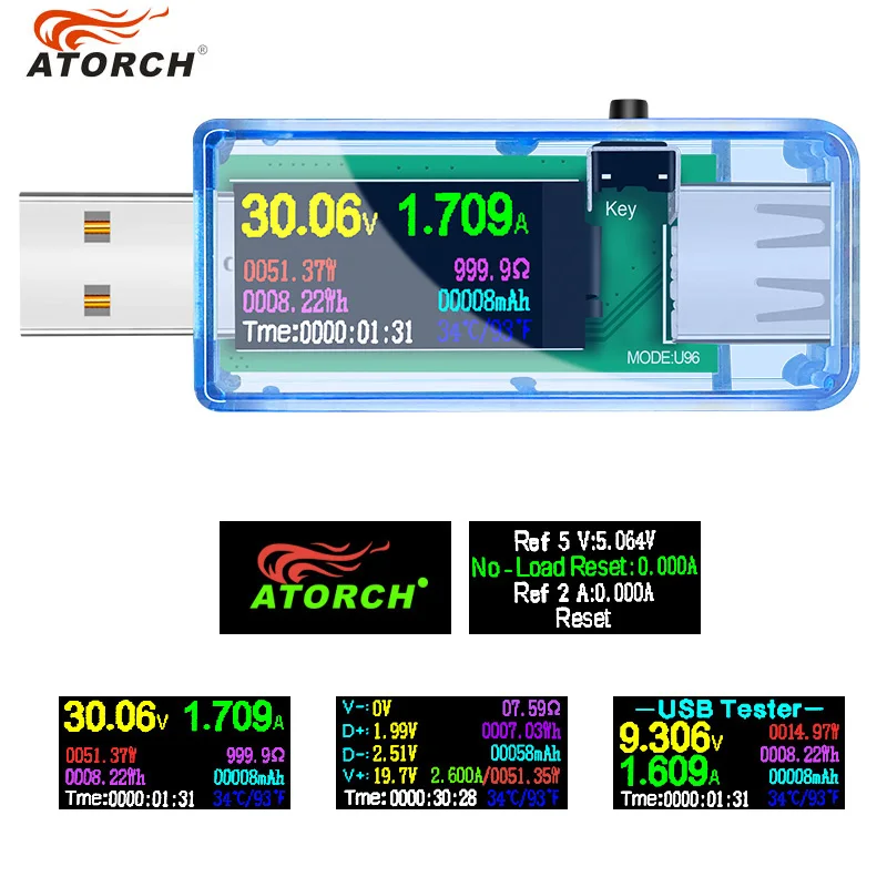 Цифровой USB тестер 10 шт./лот 13 в 1 вольтметр qc2.0/qc3.0 5 В/9 В/12 В/20 В постоянного тока