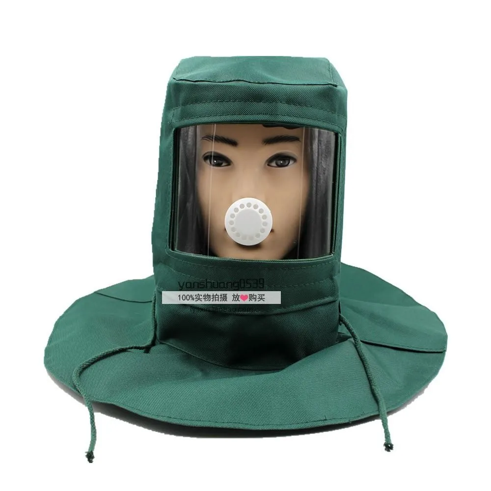 Dustproof hood protective mask sand blasting capin Welding Helmets