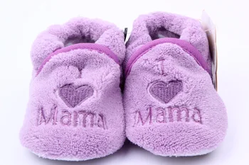 

Kids Toddler Boys Girls Cotton Coral Fleece Skid-Proof Soft Sole Baby Shoes 0-1Y