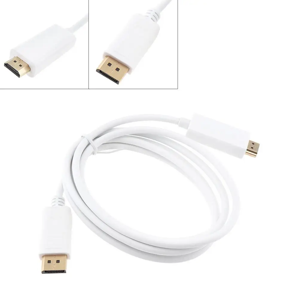 1 8 м 1080P HD DP к HDMI Конвертор адаптер кабель папа женскому конверсионный линейный DVI