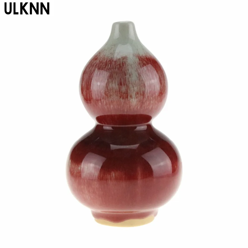 

ULKNN Fambe Jun Porcelain Crafts Gifts Collection Series Gourd Vase