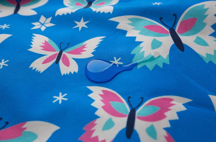 ZJHT Детские дождевики для девочек и мальчиков одежда Детский водонепроницаемый плащ детская Цветочная верхняя одежда с бабочками утеплённая ветровка MY081