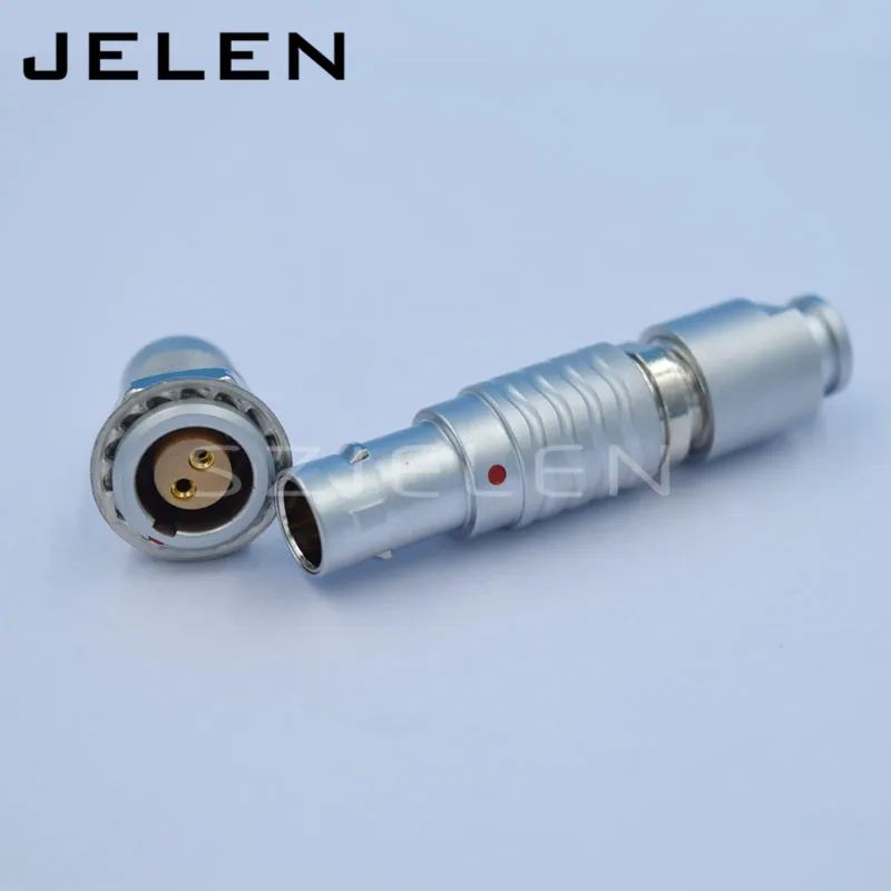 connector EGG.0B.302.CLL , FGG.0B.302 , Metal circular connector 2-pin plug and socket