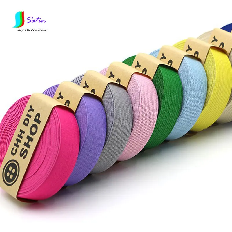 Colorful Elastic Band Thickening Stretch Pants Width 2cm Rubber Band Flat DIY Pants Waist