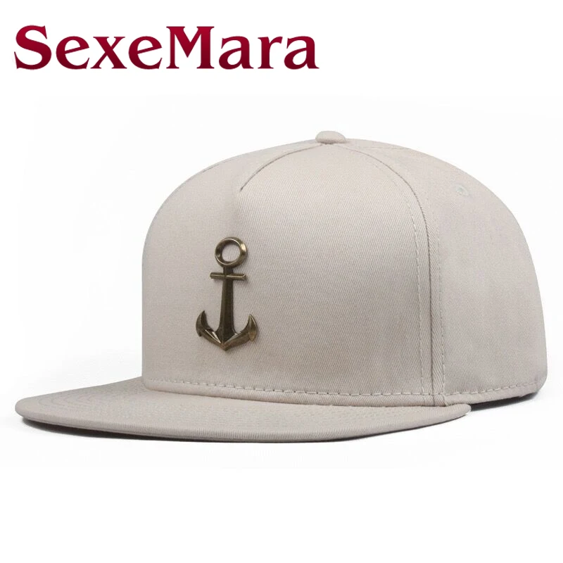 Best Metal Hook Baseball Cap Men Hat Hip Hop Boys Fashion Solid Flat