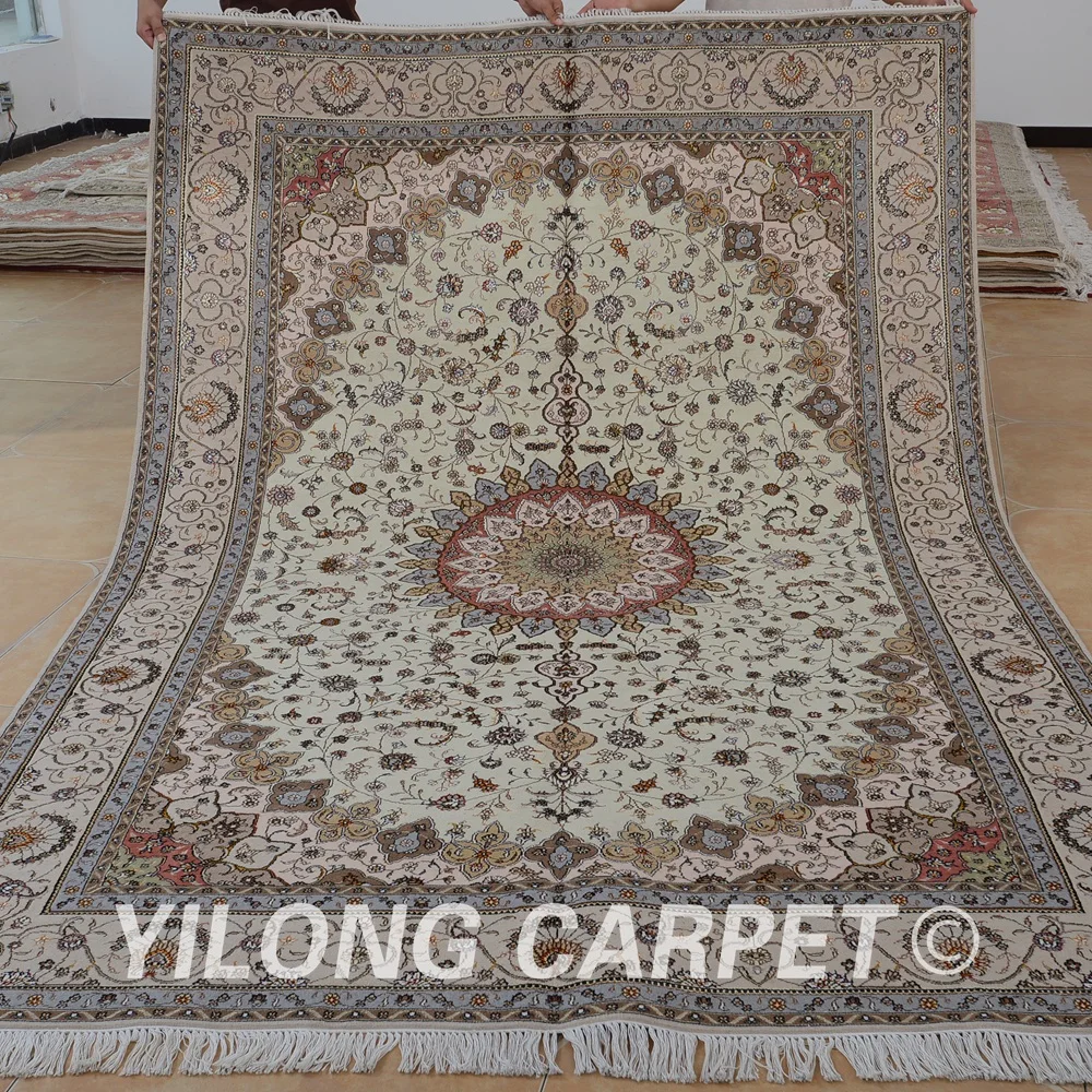 Yilong 6'x9' Восточная шерсть ручной работы ковер изысканный 100% ковры (1403) | Дом и