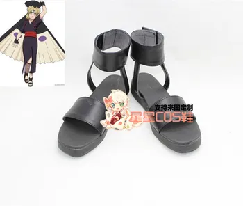 

NARUTO Hyuga Hinata Temari Black Ninja Cosplay Shoes Boots X002