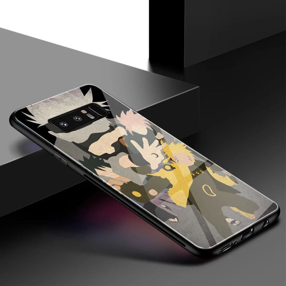 Для samsung S10 чехол Наруто жесткий чехол из закаленного стекла чехол для телефона для samsung Galaxy Note 8 9 10 S8 S9 Plus S10 plus S10 Lite
