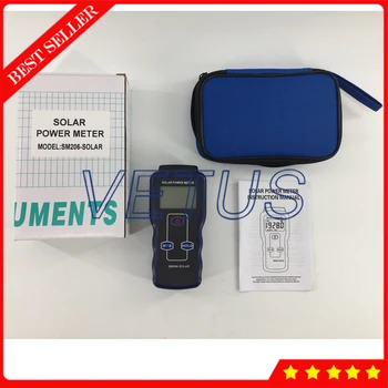 

SM206 Solar Power Meter Light Meter Solar Radiation Tester Solar Power Radiation Meter With Peak and data hold function