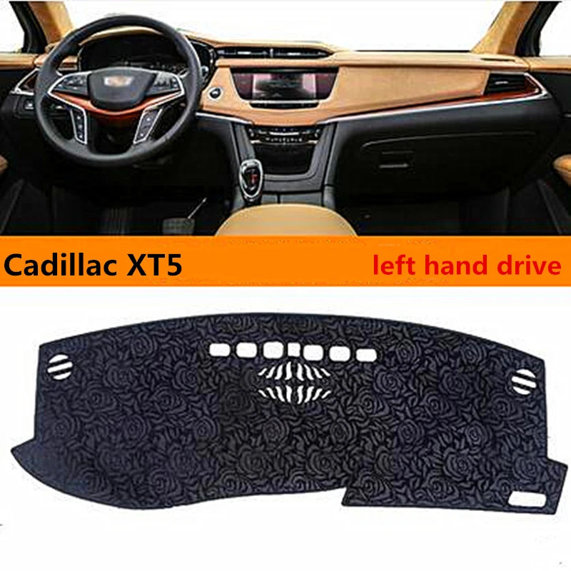 Taijs left hand drive car dashboard cover mat for Cadillac XT5 avoid