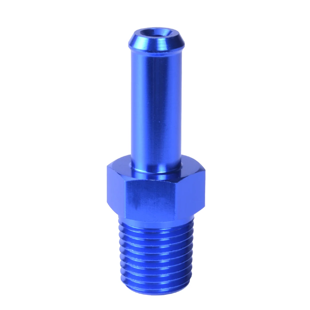 ESPEEDER 1/4 &quotNpt Male прямой до 3/8&quot шланг соска синий с алюминиевым анодированием