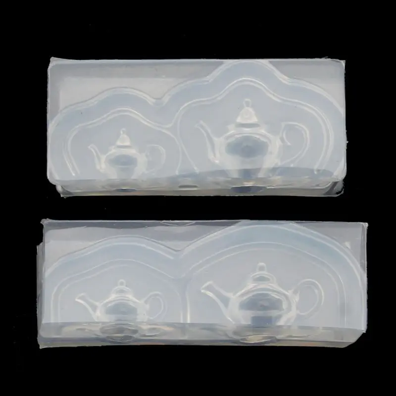 Симпатичные мини-чайник силиконовые смолы формы серьги подвеска ожерелье ювелирные изделия инструменты