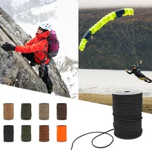 100 м 550 Тип парашютный шнур выживания парашютный шнур шнурки Кемпинг альпинистская веревка Пеший Туризм нитка спасательная палатка бельевой веревки