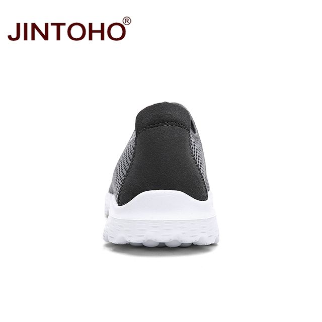 JINTOHO Unisex Summer Breathable Mesh Men Shoes Lightweight Men Flats Fashion Casual Male Shoes Brand Designer Men Loafers