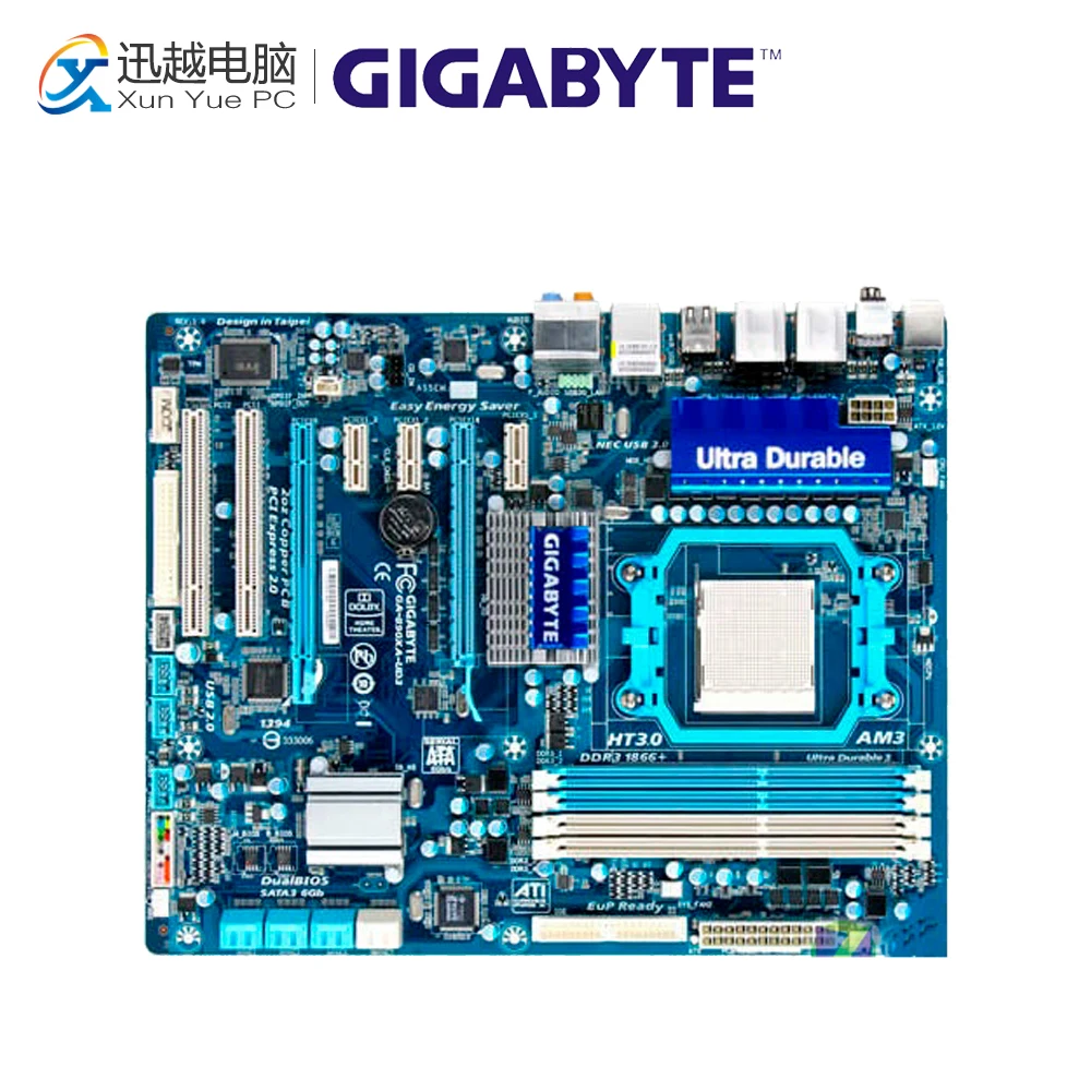 

Gigabyte GA-890XA-UD3 Desktop Motherboard 890XA-UD3 790X Socket AM3 DDR3 SATA2 USB2.0 ATX