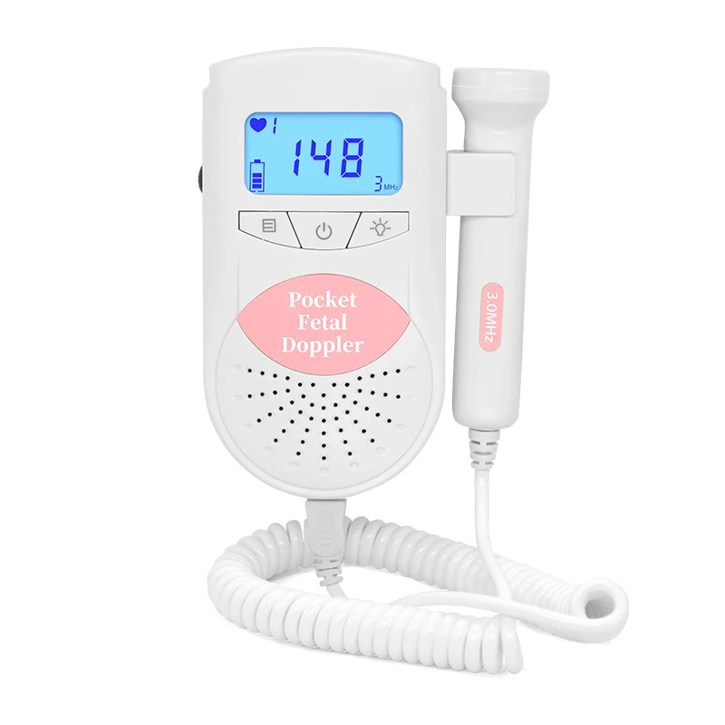 JUMPER Fetal Doppler Baby Heartbeat Monitor Household Health Large LCD Backlight CE FDA Approved 3M Probe JPD-100S6              (11)