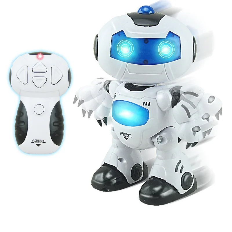 1pc Electronic Toy Rc Robots Walking And English Speaking Humanoid Toys Dog Toy For Kid Gift
