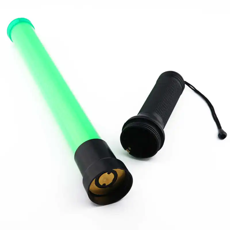Powerful led flashlight Traffic Safety 3 Modes Traffic Baton Light Fluorescent Sticks by 2 x D batteries #3S27 (6)