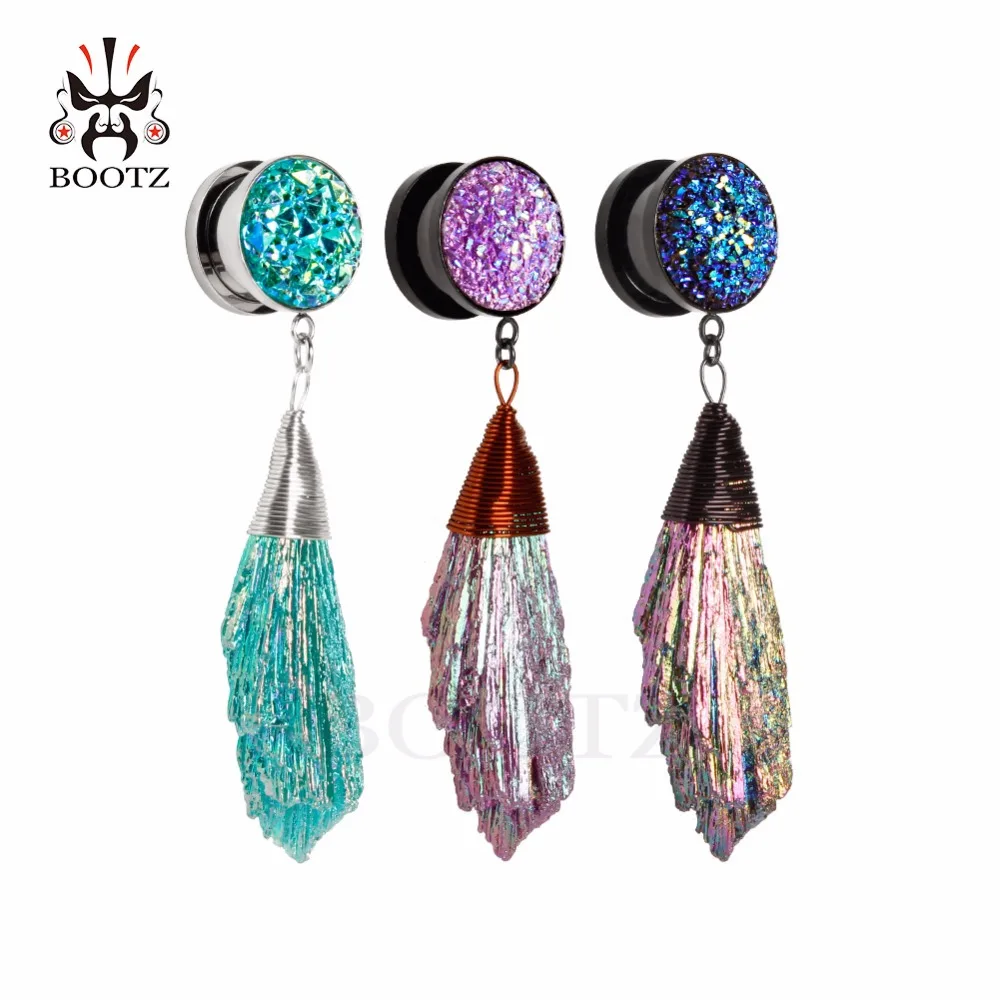 Kubooz piercing jewelry dangle ear tunnels body jewelry plugs stainless