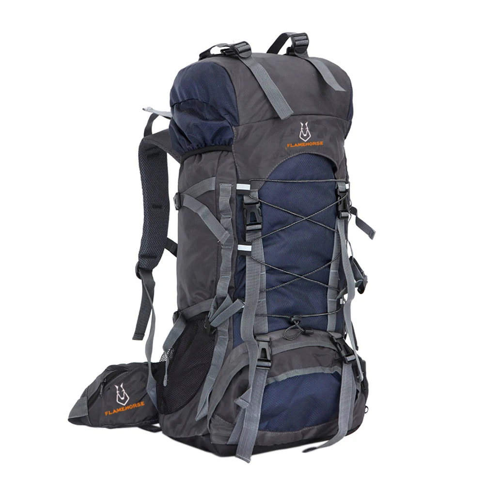 

56L-75L Large Capacity Travel Bag Men Women Nylon Waterproof Oxford Outdoor Bag for Camping Hiking Travel Knapsack Rucksack