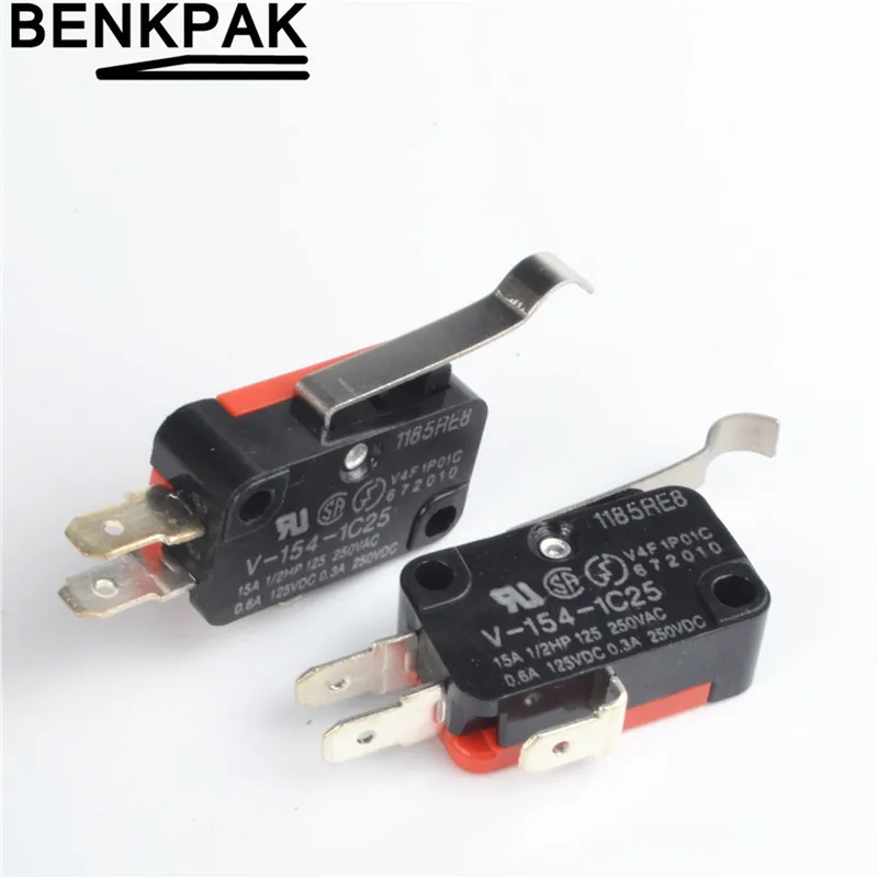 high quality V 154 1C25 Momentary Limit Micro Switch SPDT Snap Action Switchin Switches from