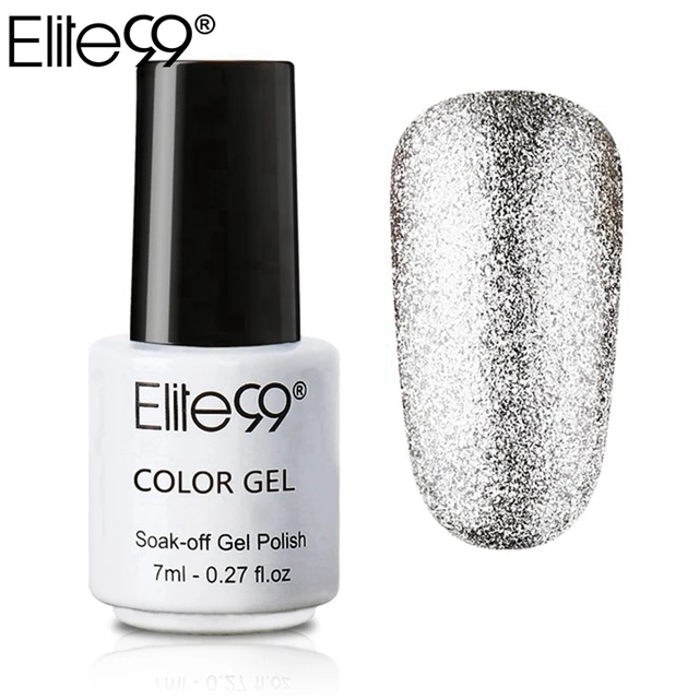 Elite99 7 ml Super Bling Glitter Platin Gel Nagellack Semi Permanent UV Gel Nagellack Lack Gel-Lack