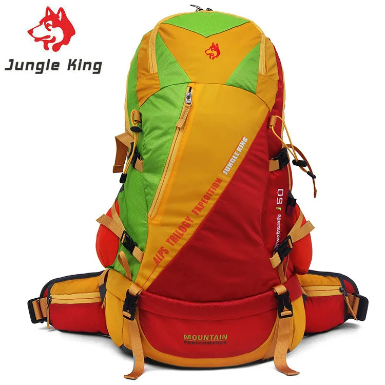 Jungle King 50L вместительный Легкий нейлоновый рюкзак для активного отдыха профессиональная альпинистская посылка для путешествий и кемпинга