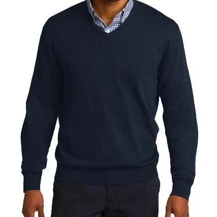 Port Authority SW285 Mens V-Neck Sweater Navy - 4XL (1)
