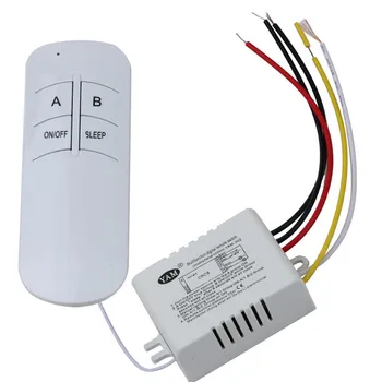 

Wireless 2 Ways ON/OFF 220V Lamp Remote Control Switch Receiver Transmitter, Digital Wireless Wall Switch for Light