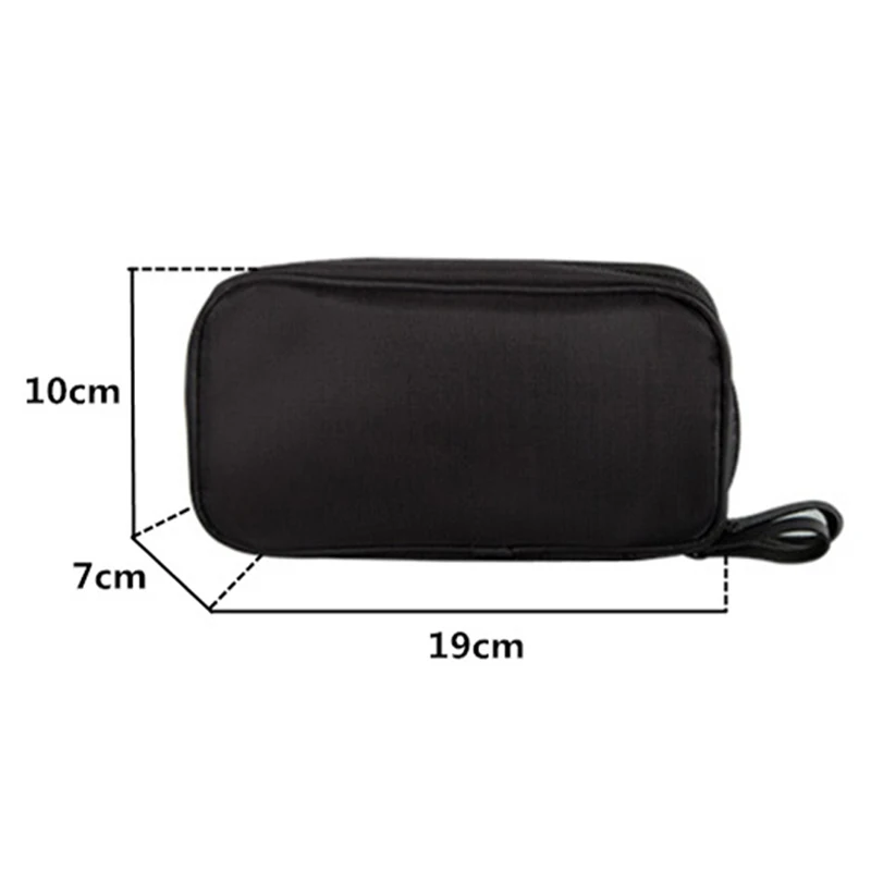 السفر الجمال فرش أحمر الشفاه المنظم حقيبة قماش النايلون مزدوجة سستة التجميل حقيبة مزدوجة السفر غسل تشكل الإمدادات أكياس