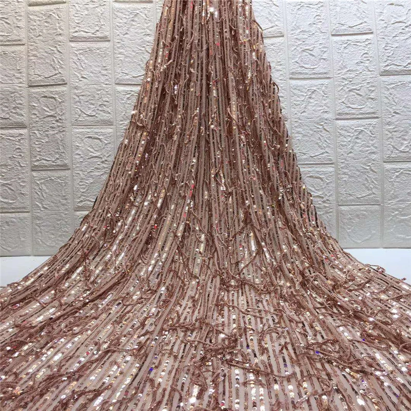 

2019 Latest Nigerian Tulle Lace French Net Lace Fabric For Nigerian Wedding Embroidery African Lace Fabric With Sequins ZHA55-3