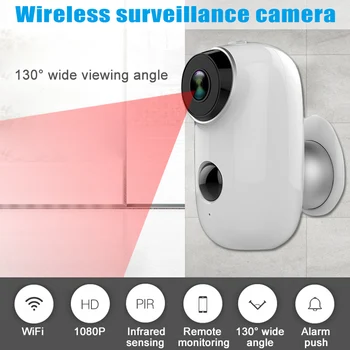 

Hot Sale 130 Degree 720P Wifi Surveillance Camera PIR Motion Sensor IR Camera for Home Office Security