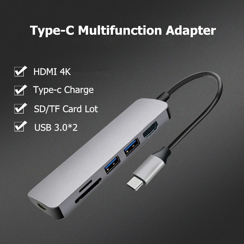 Trumsoon type C Thunderbolt 3 к HDMI USB-C USB 3,0 адаптер SD TF кардридер концентратор кабель для Macbook samsung S9 Note10 huawei P30