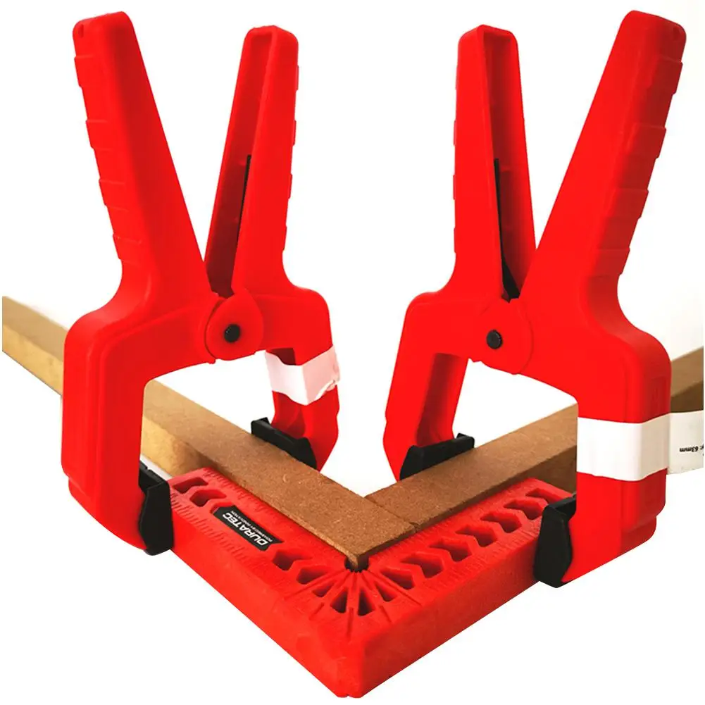 

4PCS Heavy Duty Woodworking Plastic Spring Clamp Flexible Strong A Type Extra Large Clip Nylon Wood Carpenter Spring Clamps Tool