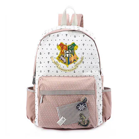 Волшебный Хогвартс Ravenclaw Slytherin Gryffi, школьная сумка, мультяшная холщовая сумка, рюкзак для подростков, рюкзак, рюкзаки для девочек - Цвет: 6