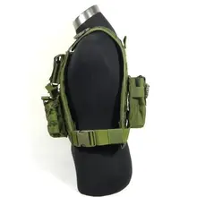 Военный Тактический Жилет molle 1000D CORDURA MBSS Стиль плиты Перевозчик w/7 мешков(OD) спортивный жилет