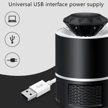 

USB Mute Photocatalyst Lure Mosquito Killer Lamp Bug Mosquito Catcher Trap _WK