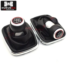 12mm 5/6 velocidade chrome estilo do carro do deslocamento de engrenagem botão gaitor boot para volkswagen vw bora golf mk4/4 iv/jetta gti 1999-2005(China)