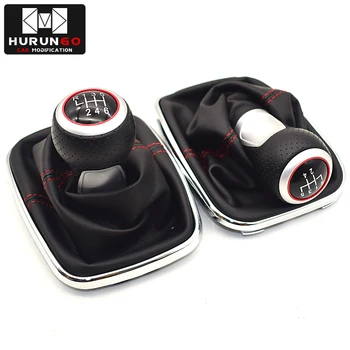 

12mm 5 / 6 Speed Chrome Car Styling Gear Shift Knob Gaitor Boot For Volkswagen VW BORA GOlf MK4 / 4 IV / JETTA GTI 1999-2005