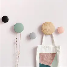 Настенная вешалка для одежды, деревянная вешалка для пальто, садовый круглый крючок с грибами, настенная вешалка, деревянные крючки для пальто, красивое украшение для дома