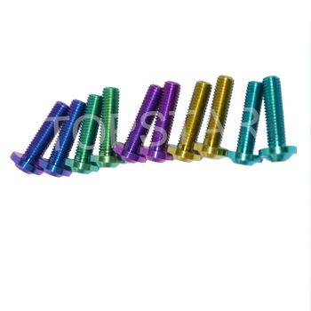 

2 PCS M8 x 30 Motorcycle Ti Bolt Titanium Bolts Hexagon Socket Truss Headed Screws Ti Fastener 5 Color