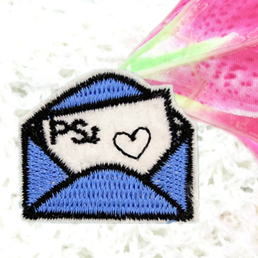 DIY Cartoon Letter Patches For Kids Clothing Iron on Embroidered Sewing