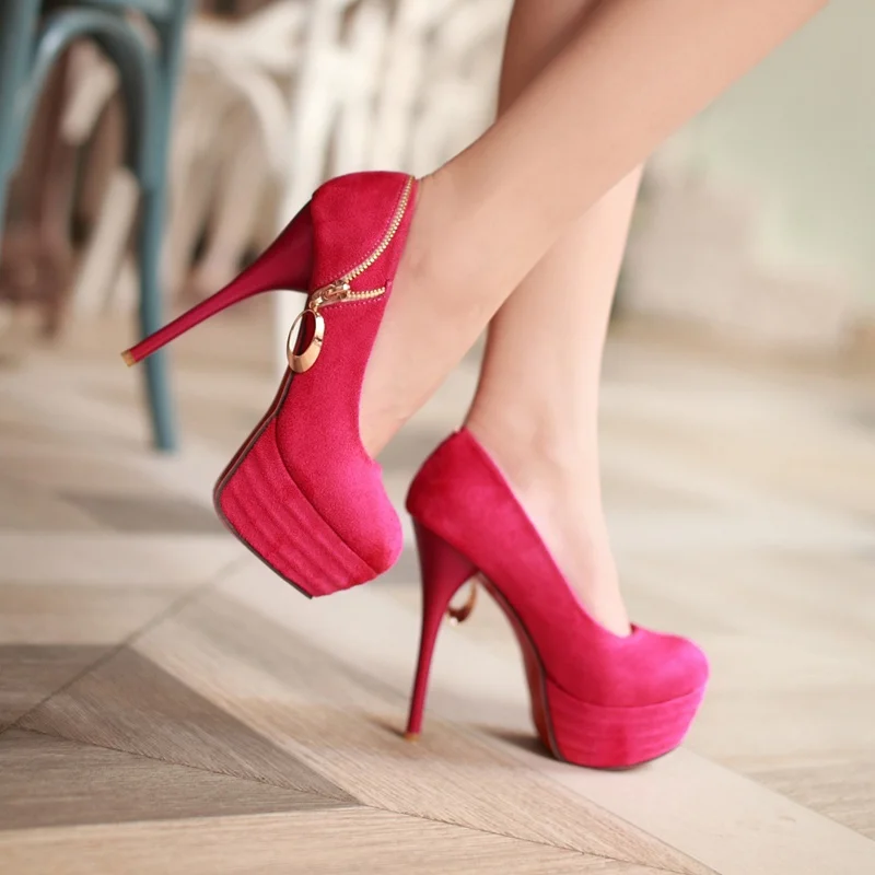 

New 2017 spring autumn shoes woman high heel pumps red shoes women pumps ladies sexy platform shoes prom sapatos de salto alto