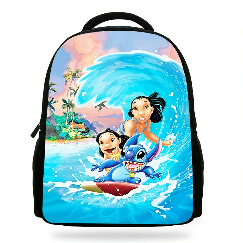 Lilo Stitch Angel 624 Cartoon Backpack Kids Unisex schoolbag Rucksack Shoulder 1 