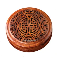 Изысканный ладан s вьетнамский палисандр печи твердой древесины Катушки ладана курильница Thurible горелки спиральный ладан горелки деревянные горелки